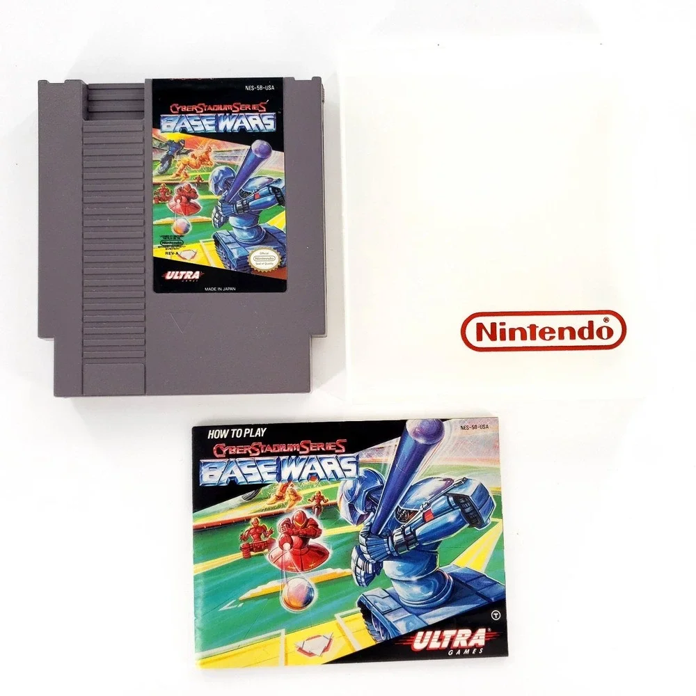 Cyber Stadium Series: BaseWars Nintendo NES Authentic w/ Manual Mint Label Works